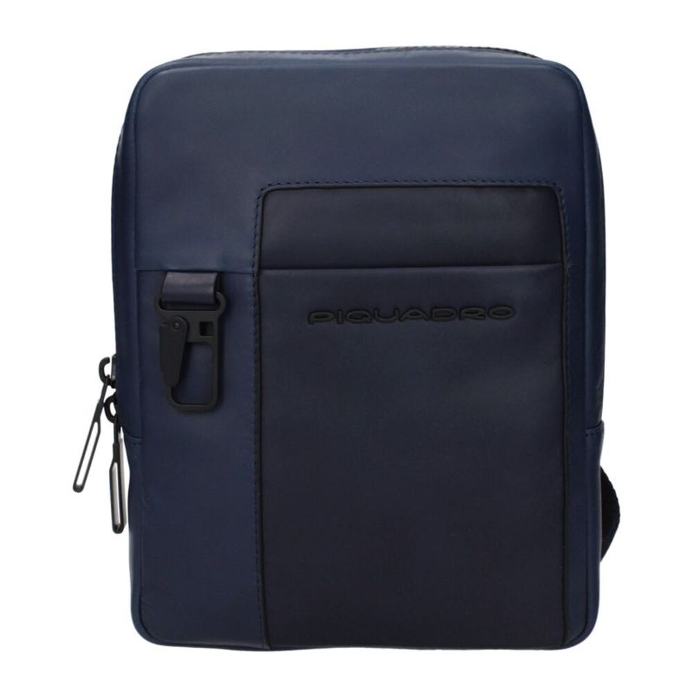 Piquadro Blue Leather Crossbody Men's Bag